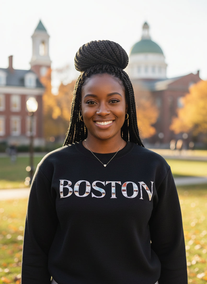 Boston Series Crewneck — Black